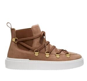 Stuart Weitzman Suede Taupe Ziggy Sneaker Size 6